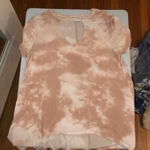Tie dye Keyhole shirt